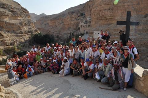 Pelerinaj Israel 2011-La Manastirea Sf. Gheorghe din pustiul Hozevei