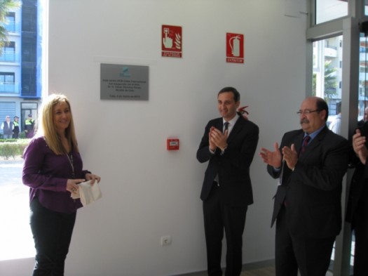 Momento inauguración Dra. Ana Paz, Alcalde Calp, César Sánchez, Director Sanidad, Manuel Yarza(1) [640x480]